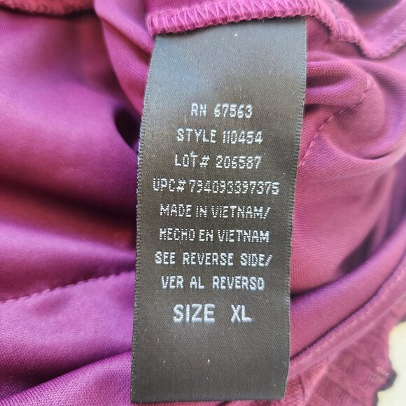 Whimsigoth Retro Purple Dress Ribbed Lace Witchy Whimsy Bohemian Goth Grunge XL - Picture 7 of 11